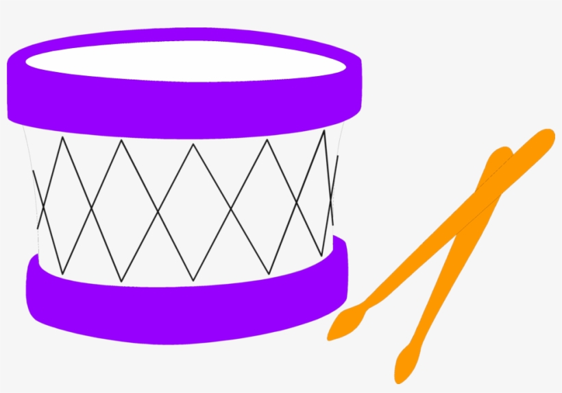 Drum Clipart Drumstick - Purple Drum Clipart, transparent png #8804354
