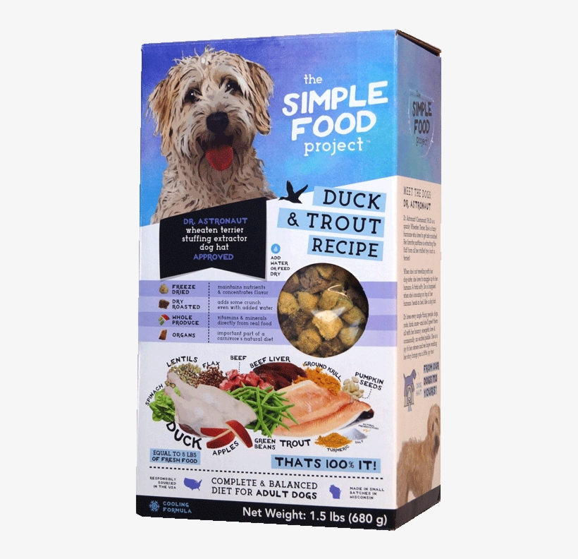 5lb Duck & Trout Recipe - Whole Ground Krill Dog, transparent png #8804510