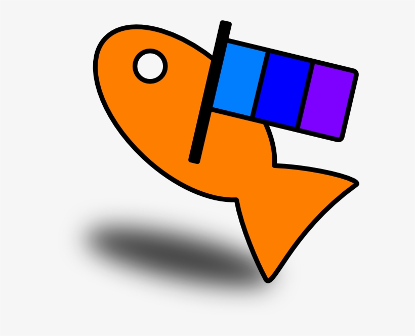 Fish Carry Flag Svg Clip Arts 600 X 584 Px, transparent png #8804542