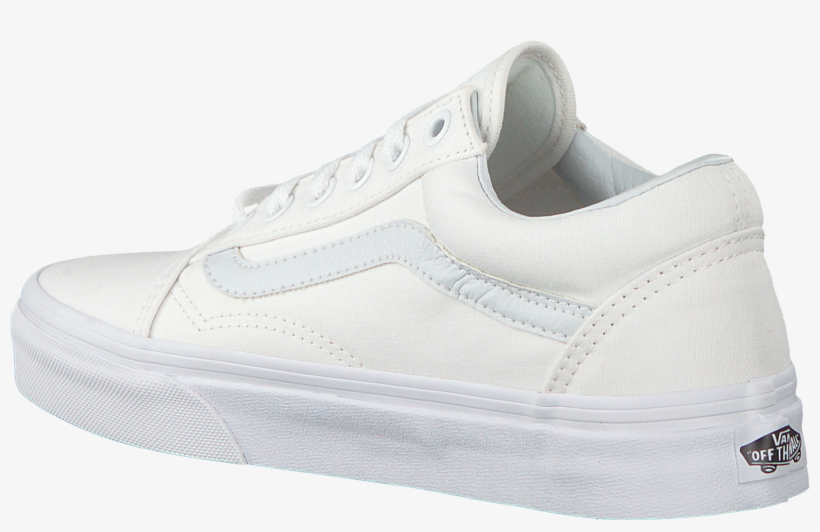 White Vans Sneakers Old Skool Wmn - Nike Air Force 1 White Grey Tick, transparent png #8804642