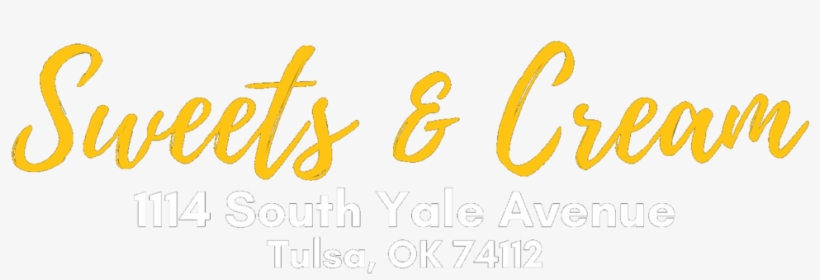 Sweets And Cream Location In Tulsa Ok - Calligraphy, transparent png #8804785