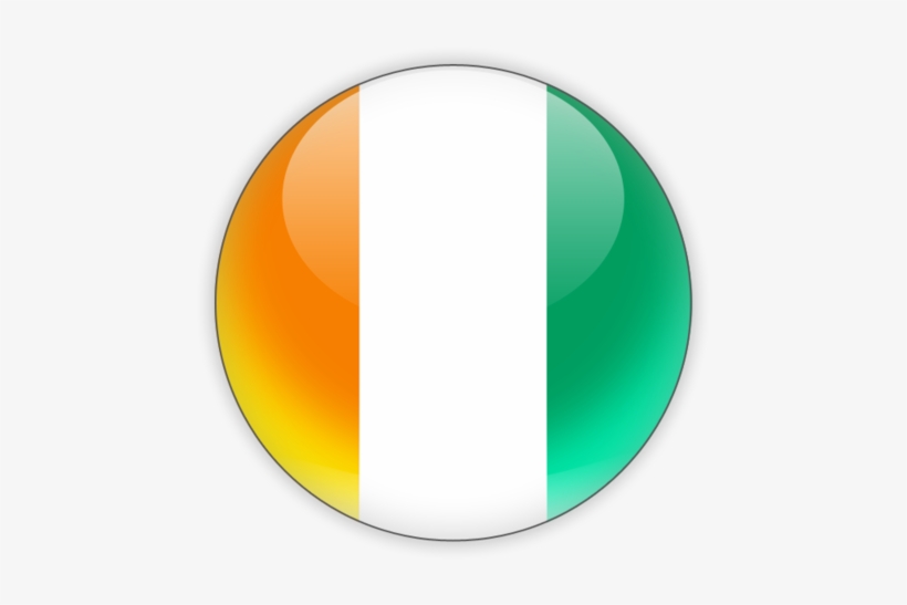 Ivory Coast Flag Png Transparent Images Png All Spain - Cote D Ivoire Round Flag, transparent png #8804788