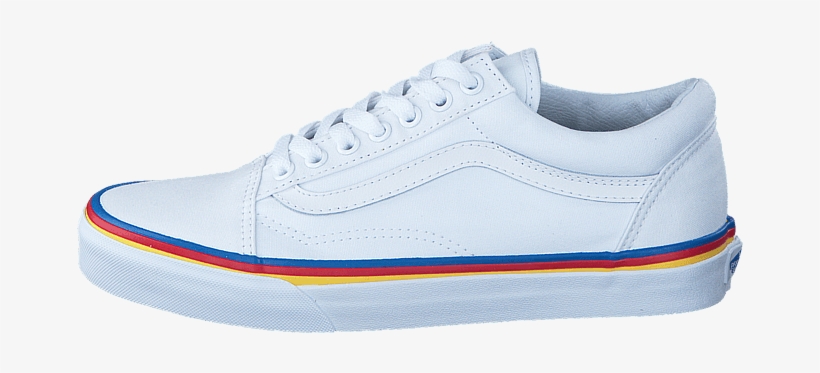 Vans Ua Old Skool True White 58610-08 Womens Textile - Skate Shoe, transparent png #8805137