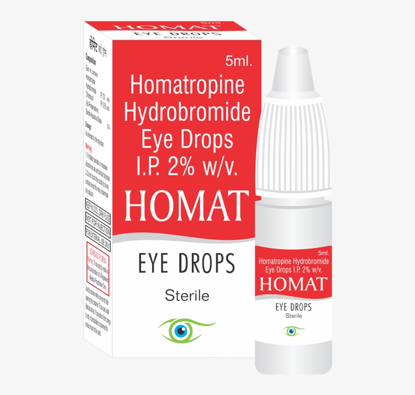 Homat - Mydriatics And Cycloplegics Eye Drop, transparent png #8805387