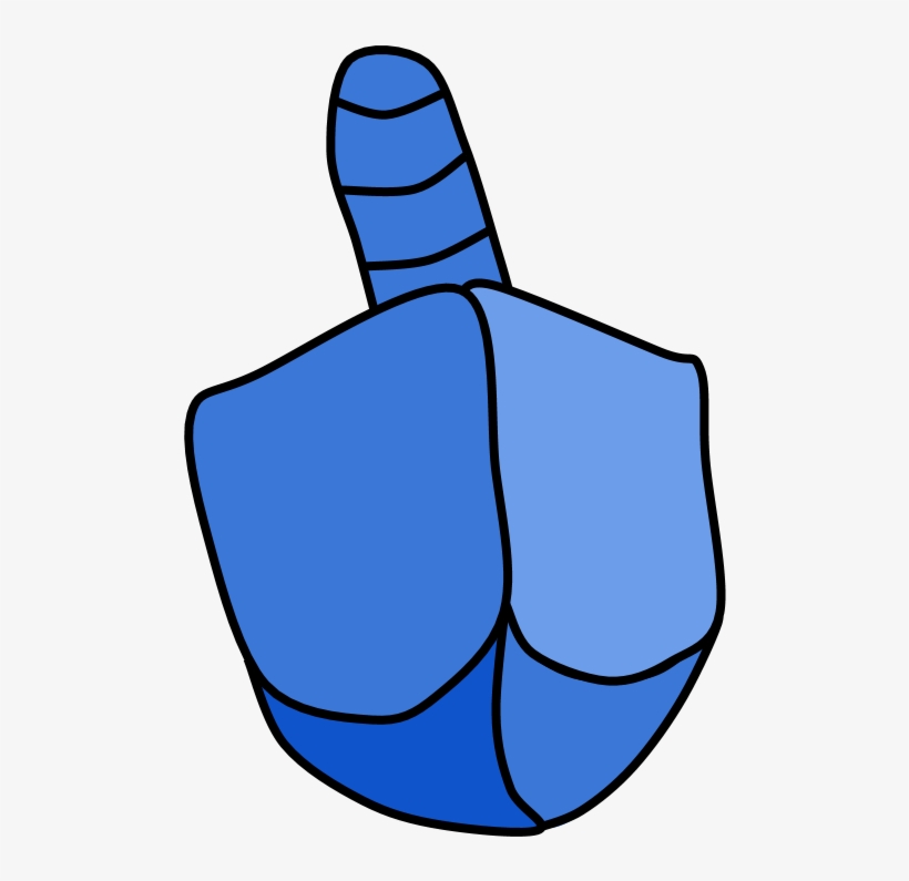 Dreidel, Blue, Toy, Png, transparent png #8806124