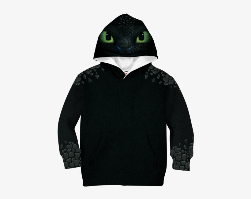 Toothless Nightfury Kid 3d - Hoodie, transparent png #8806332