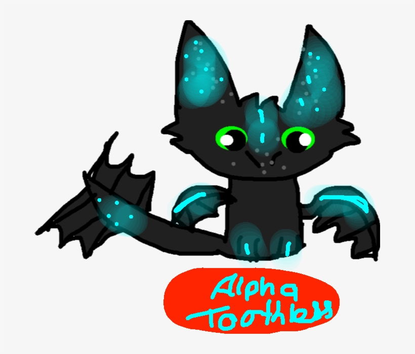 Toothless - Toothless Alpha - Cartoon, transparent png #8806498