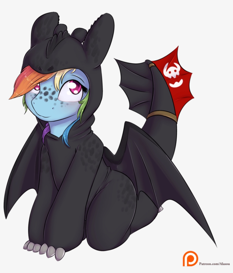 Toothless Kigurumi Train Dragon - Rainbow Toothless, transparent png #8806765