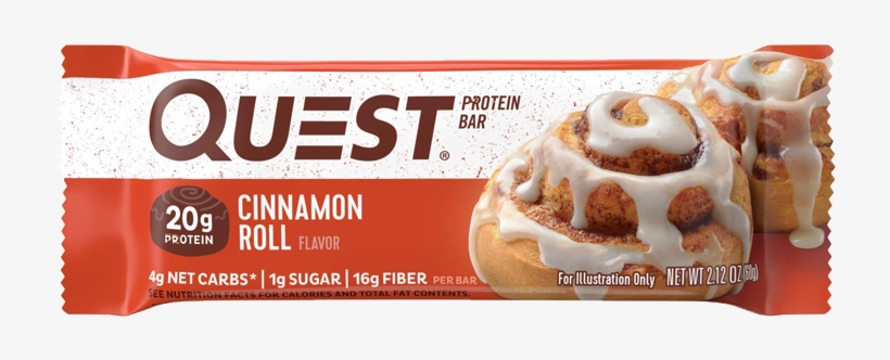 Quest Nutrition Protein Bar Cinnamon Roll, transparent png #8807093