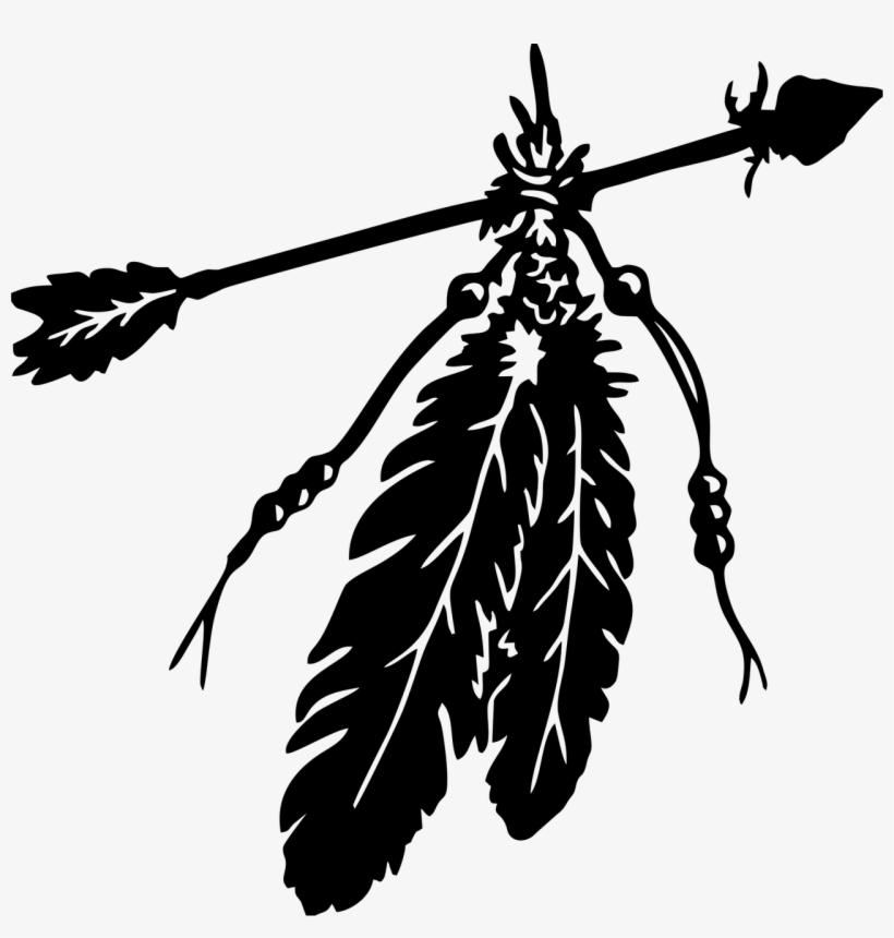 Indian Arrow With Feather, transparent png #8807149