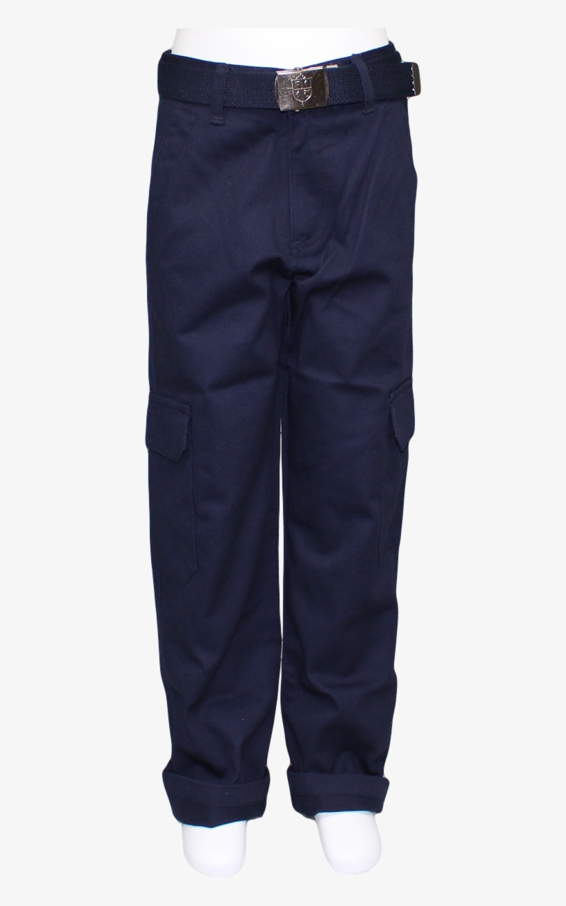 Cargo Pants With Buckle Belt - Pocket, transparent png #8807955