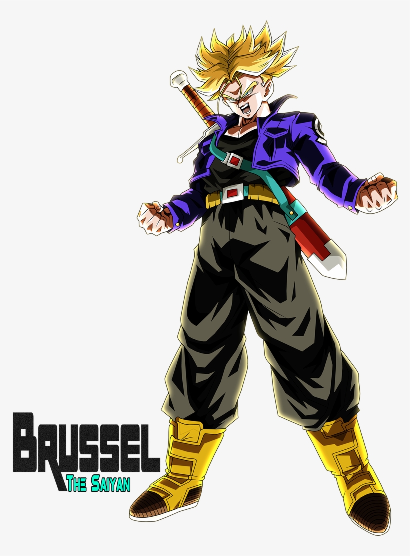 Super Saiyan Future Trunks By Brusselthesaiyan - Super Saiyan Future Trunks, transparent png #8807987