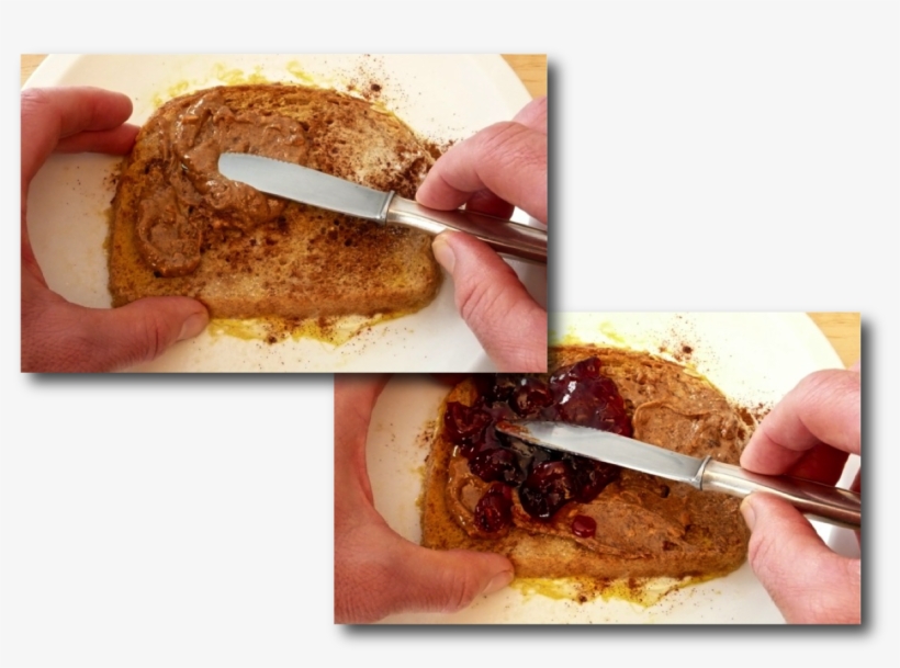 French Toast With Nut Butter Jam 5 1 14 - Fast Food, transparent png #8808017