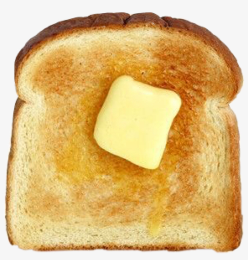 Frenchtoast Sticker Piece Of Toast With Butter Free Transparent PNG