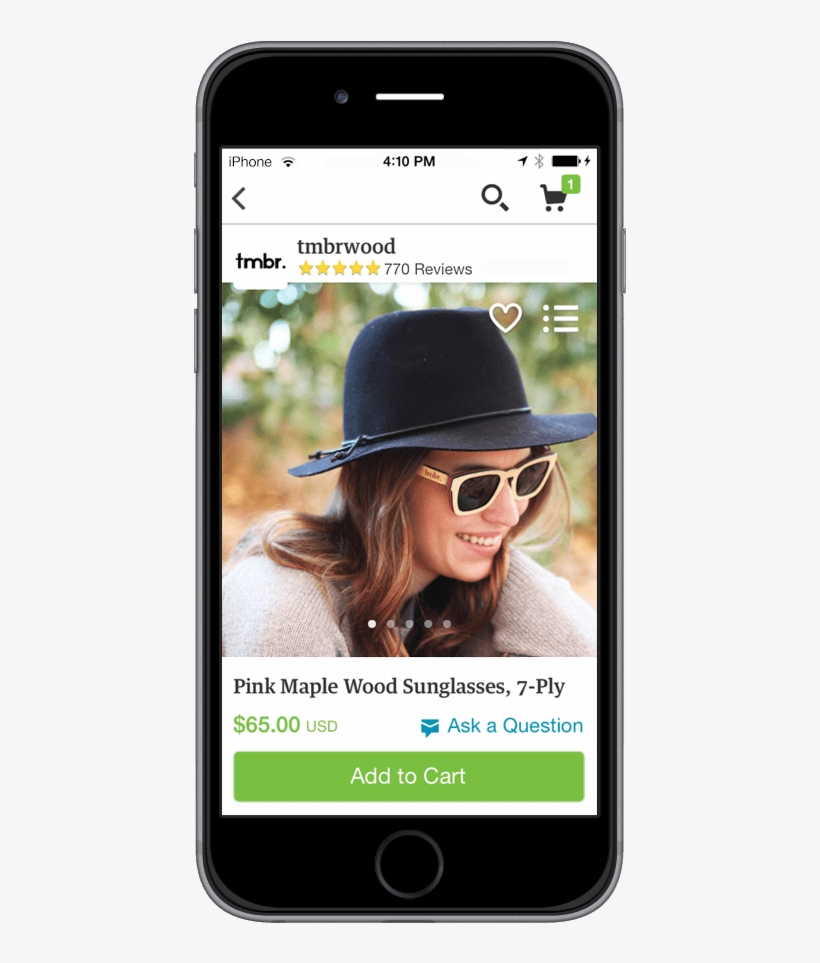 Etsy Product Listing Mobile View - Mobile Phone, transparent png #8808481