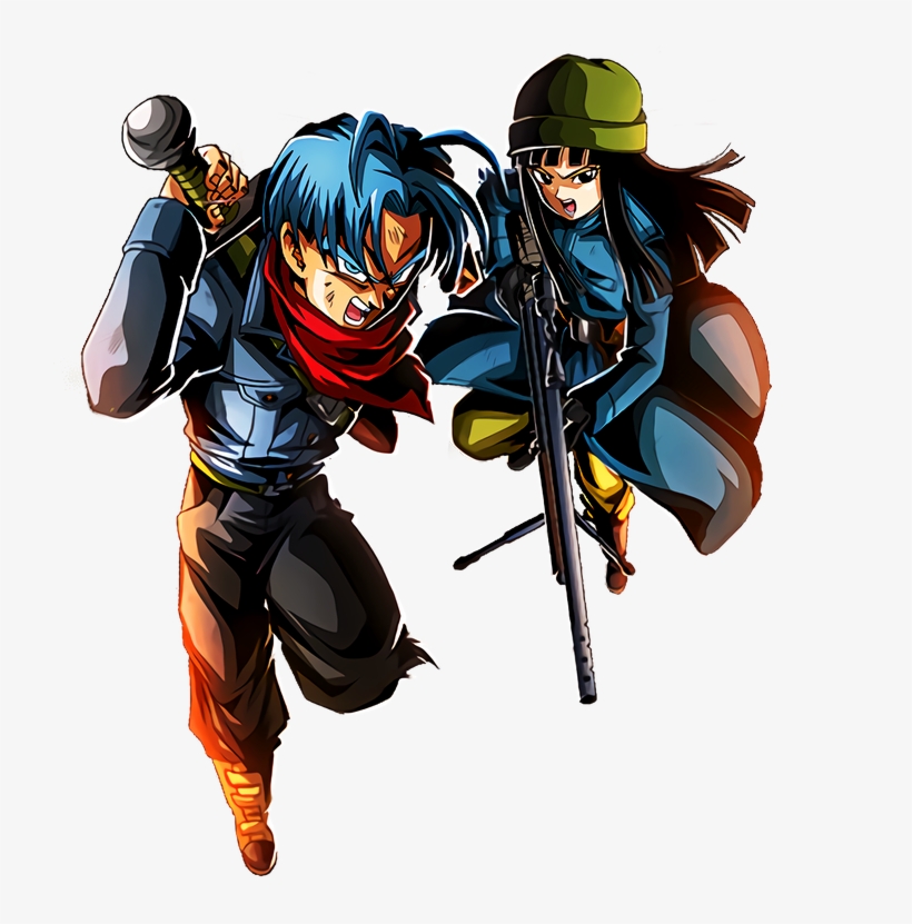 Trunks (future) & Mai (future) Character Hd Version - Cartoon, transparent png #8808527