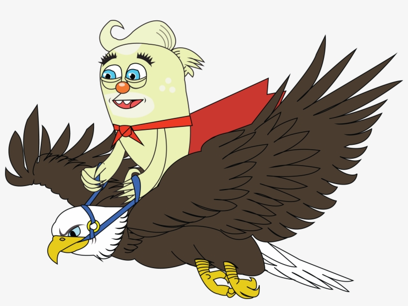 The Hair Hops Off Trump's Bright Orange Head And Works - Cartoon, transparent png #8808865