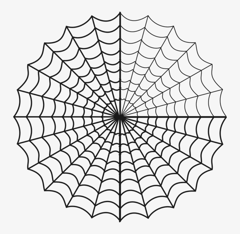 Drawn Spider Web Circle - Spiderman Spider Web Transparent, transparent png #8808977