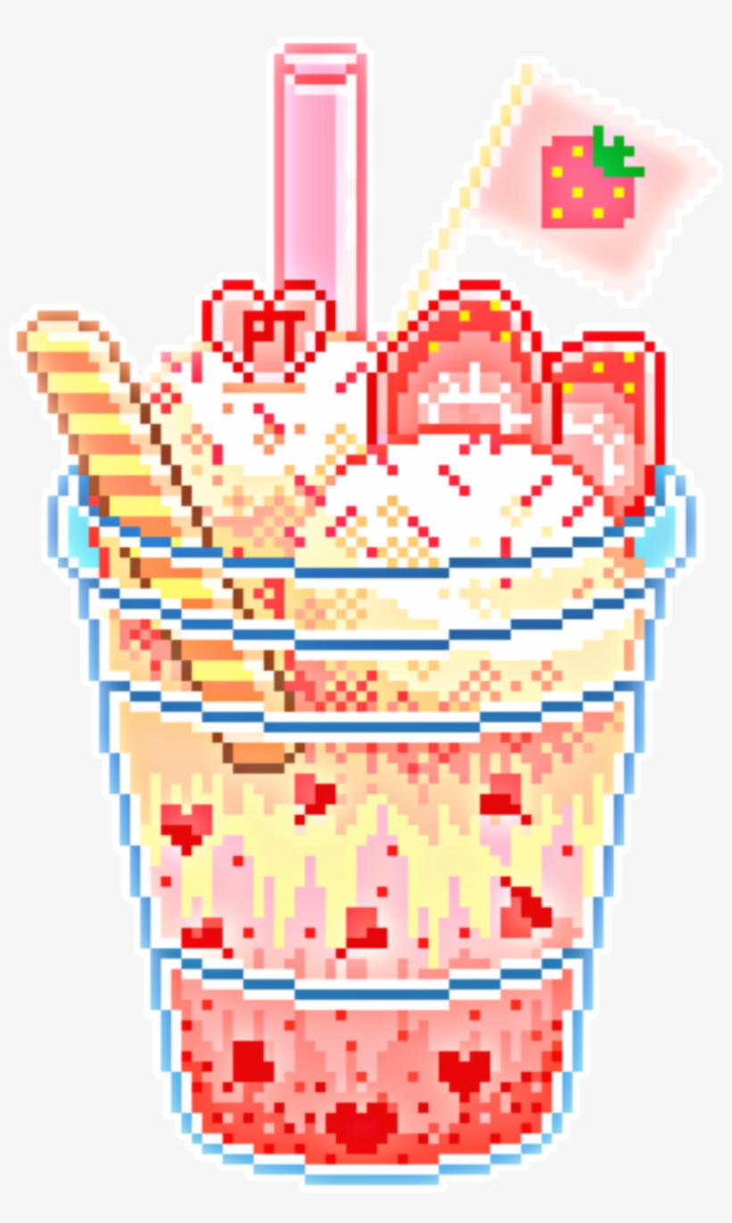 Sticker Kawaii Pastel Pixel Png Pastel Kawaii Pixel - Kawaii Pixel Food Transparent, transparent png #8809477