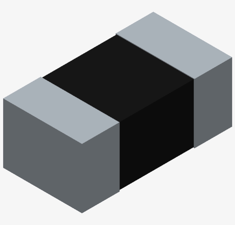 Era2aeb3922x - Panasonic - 3d Model - Resistor Chip - Box, transparent png #8810074