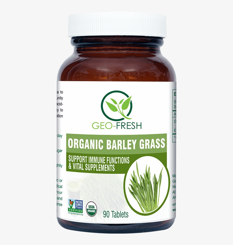 Organic Barley Grass Tablet - Geo Fresh Organic, transparent png #8810376