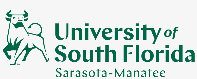 Usf Logo Wordmark Sarasota Manatee Lightbg Rgb - Oval, transparent png #8810579