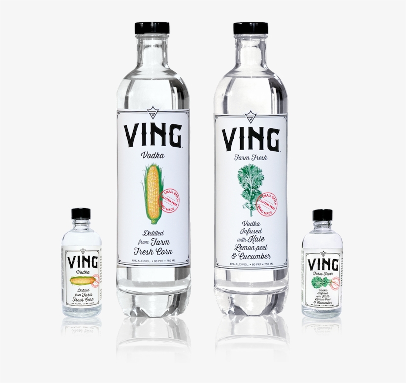 All Bottles Reflection Med - Ving Vodka Price, transparent png #8811233