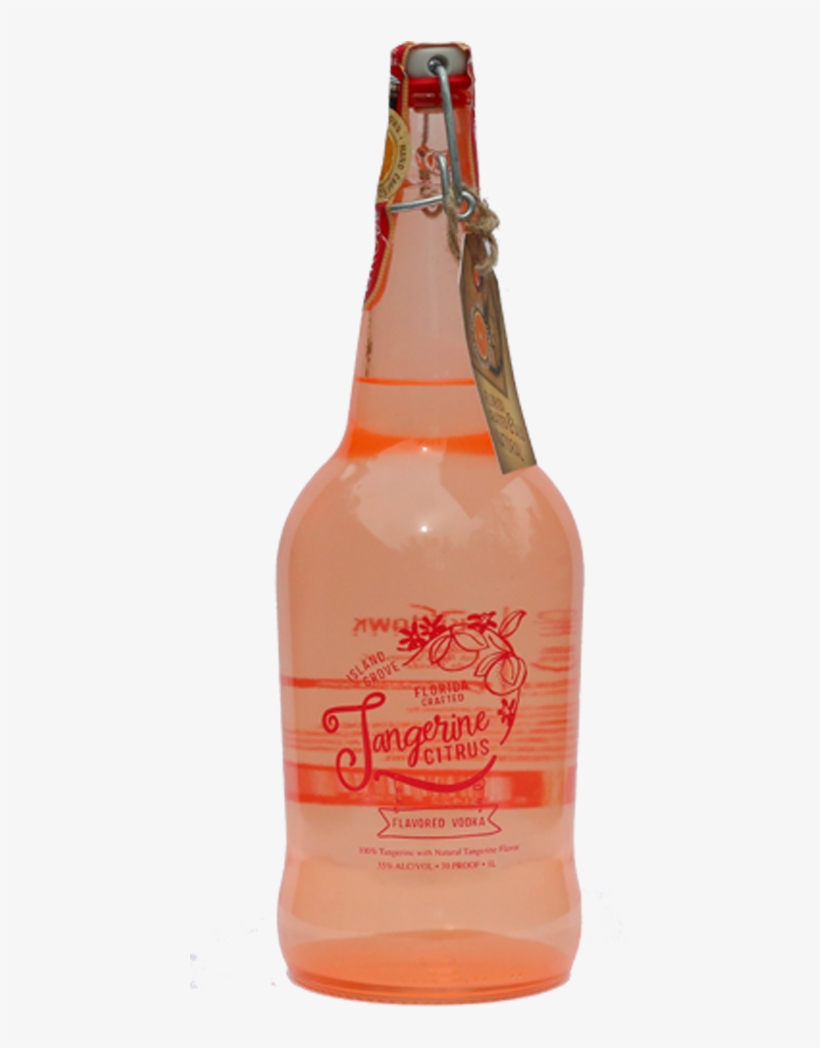 Tangerine Vodka - Glass Bottle, transparent png #8811349