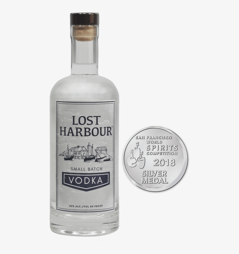 A Small Bag, Six Times Distilled American Corn And - Glass Bottle, transparent png #8811494