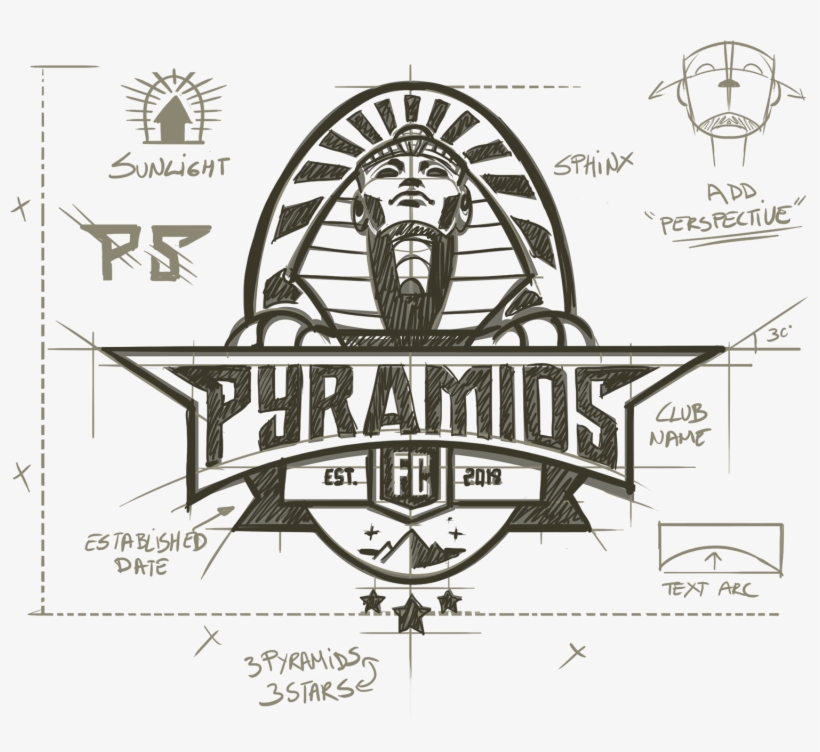 Logo Design Rationale - Pyramids Fc Logo, transparent png #8811655