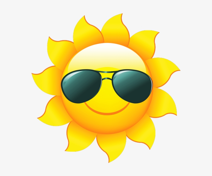 Heat Clipart Sunshine - Cartoon Sun - Free Transparent PNG Download - PNGkey