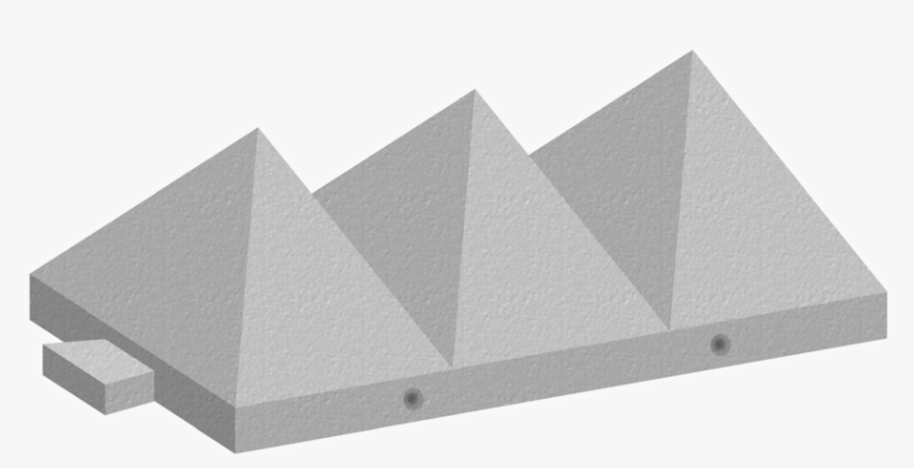 Tank Trap Pyramid Barriers - Concrete Pyramid Barriers, transparent png #8812020