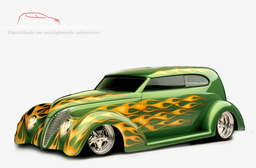 Tunning - Silhouette Hot Rod Flames, transparent png #8812171
