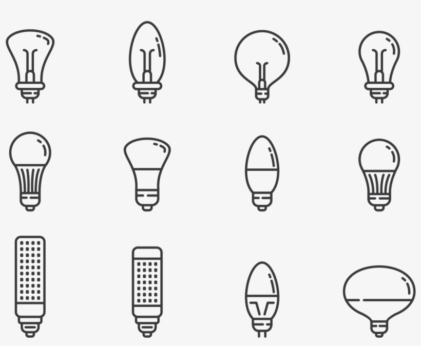 Led Lights Icons Vector Download Free Vector Art Stock - Led Light Vector Png, transparent png #8812587