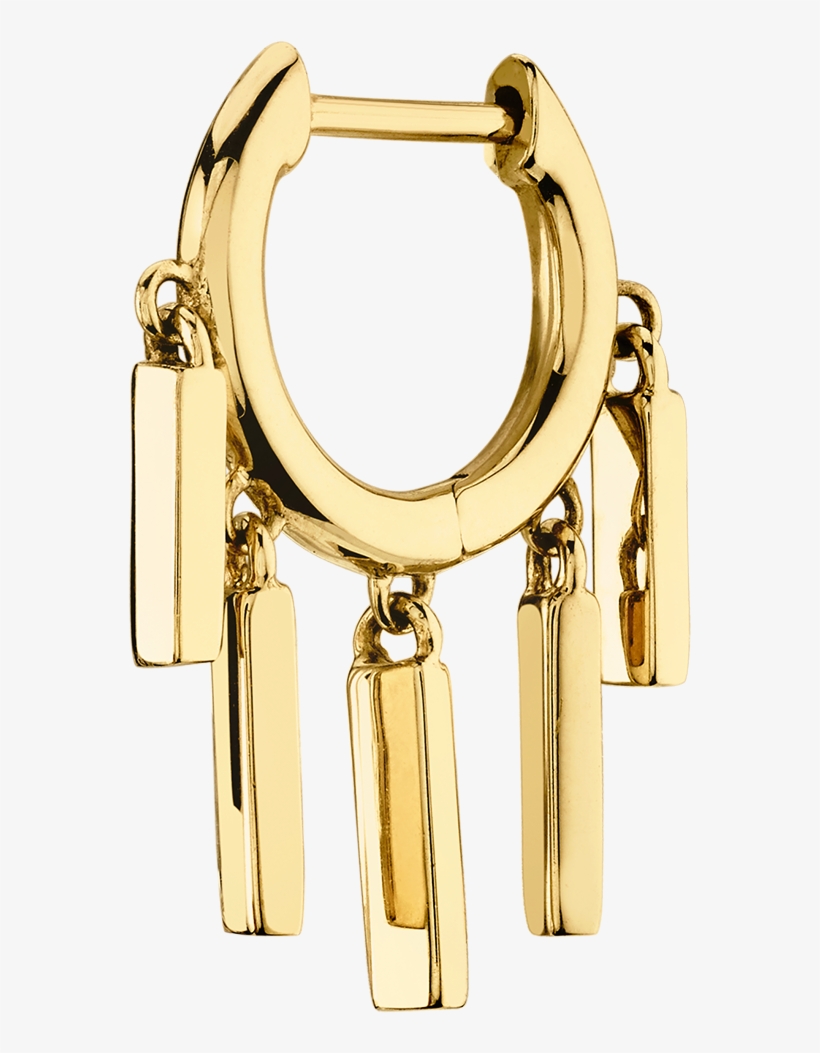 Gold Bar Slim Hoop - Ring, transparent png #8813237