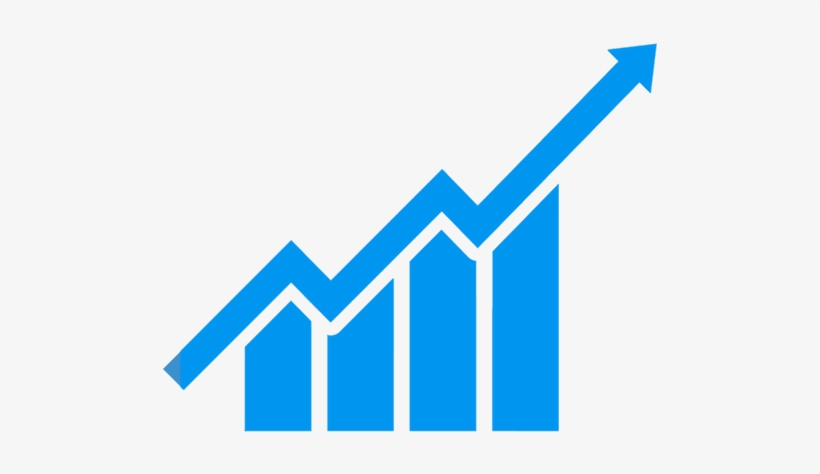 Profitability Icon - Growth Chart Vector, transparent png #8813376