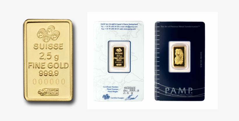 Fine Gold - Pamp Suisse Gold Bars, transparent png #8813386