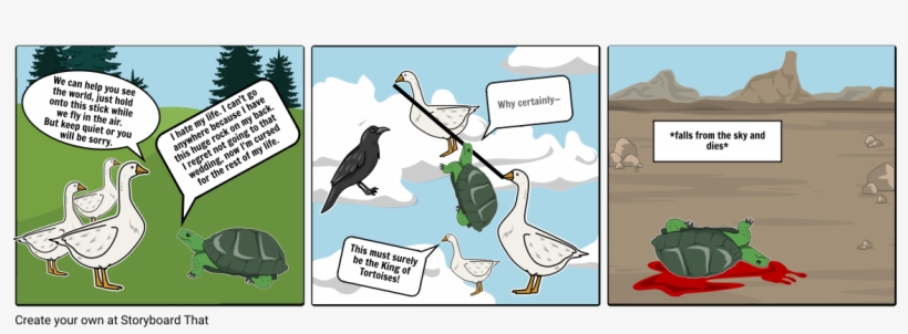 The Tortoise & The Ducks - Cartoon, transparent png #8813848