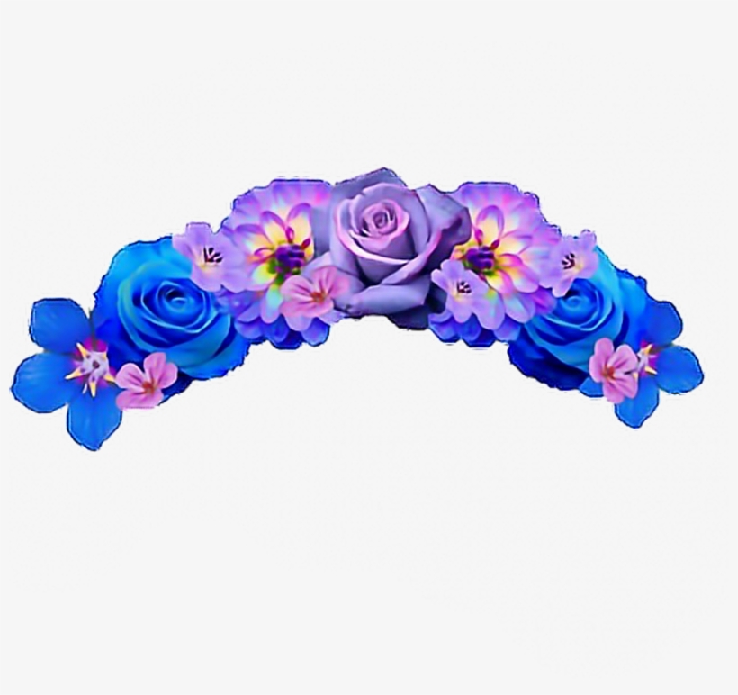 Flower Flowercrown Rose Snapchat Filter Crown - Flower Crown Transparent Background, transparent png #8814993