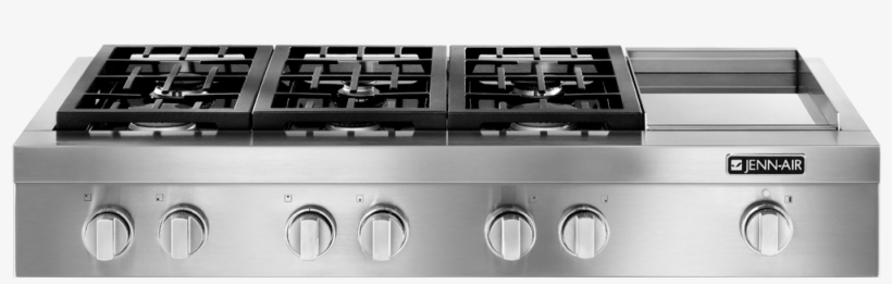 360 View - 48 Gas Rangetop With Griddle, transparent png #8815274