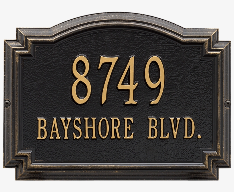 Williamsburg Standard Wall Address Plaque, Two Lines - Commemorative Plaque, transparent png #8815340