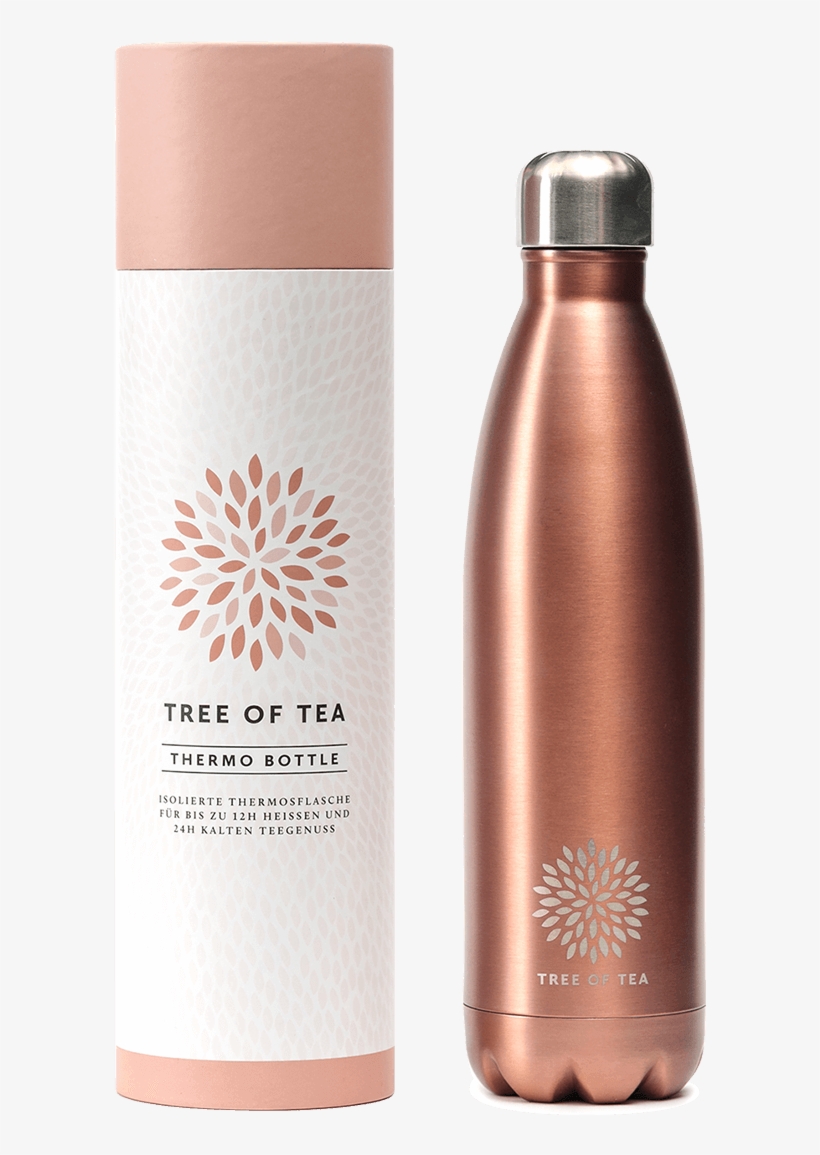 Doppelwandige Tee Thermosflasche Für 12 Stunden Warmen - Tree Of Tea Flasche, transparent png #8815543
