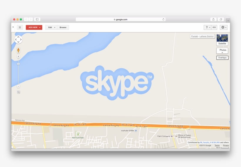 Skype Logo At Google Maps In Lahore - Skype, transparent png #8815545