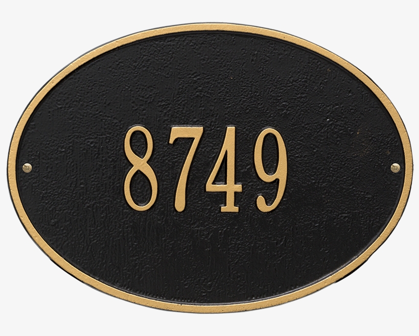 Hawthorne Oval Standard Wall Address Plaque, One Line - Circle, transparent png #8815573