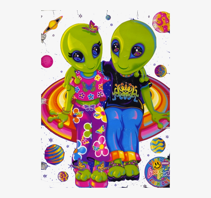 Its A Small World After All Lisa Frank Png Transparent - Lisa Frank Alien -  Free Transparent PNG Download - PNGkey