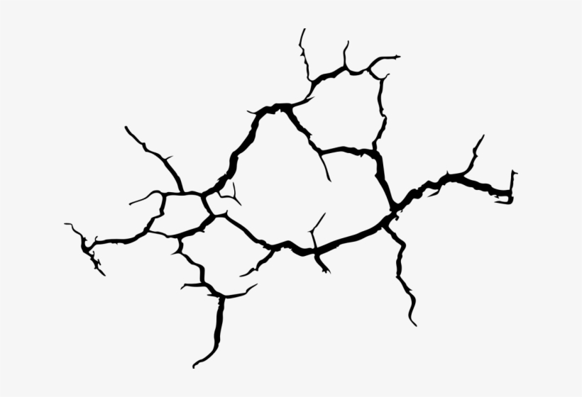 Dark Textures Clipart Cracked - Cracks In Ground Png, transparent png #8816095