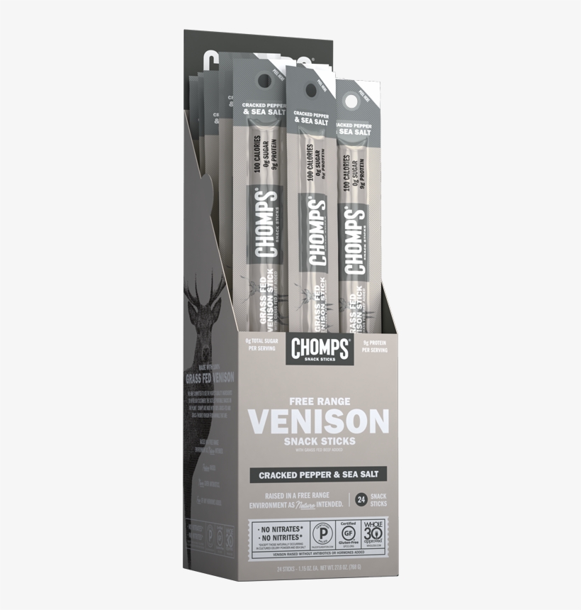 Venison Snack Sticks - Chomps Beef Sticks, transparent png #8816205