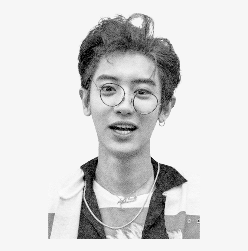 Chanyeol, Exo, And Kpop Image - Power Chanyeol Black And White, transparent png #8816246