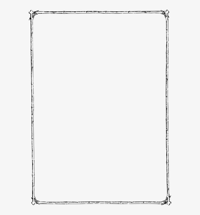 Medium Image - Simple Black Page Borders, transparent png #8816328