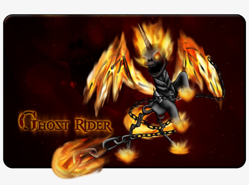 Commission I Did For Someone At Dveiantart, Ghost Rider - Ghost Rider Meets Mlp, transparent png #8818001
